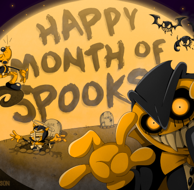 Halloween Bendy Drawing